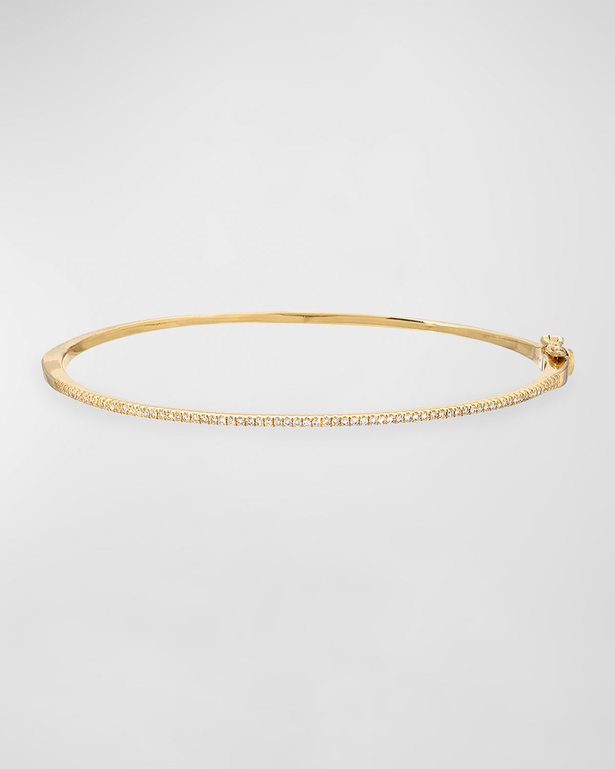 Zoe Lev Jewelry 14K Gold Diamond Bangle Bracelet | Thumbnail 3