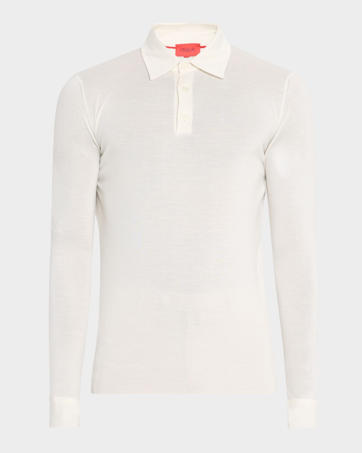 Isaia Men 's Cashmere-Silk Polo Sweater