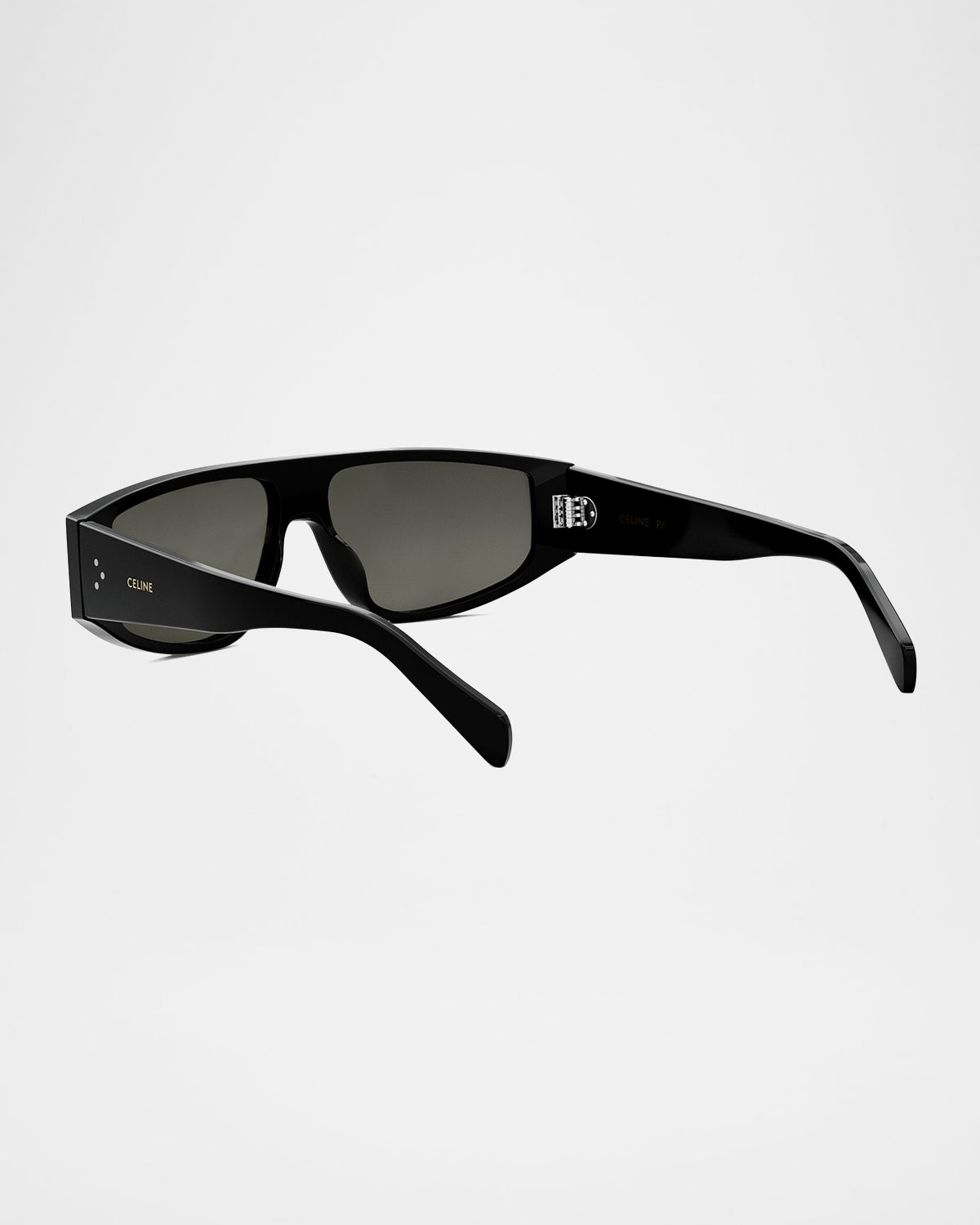Celine Men 's Animation Acetate Rectangle Sunglasses