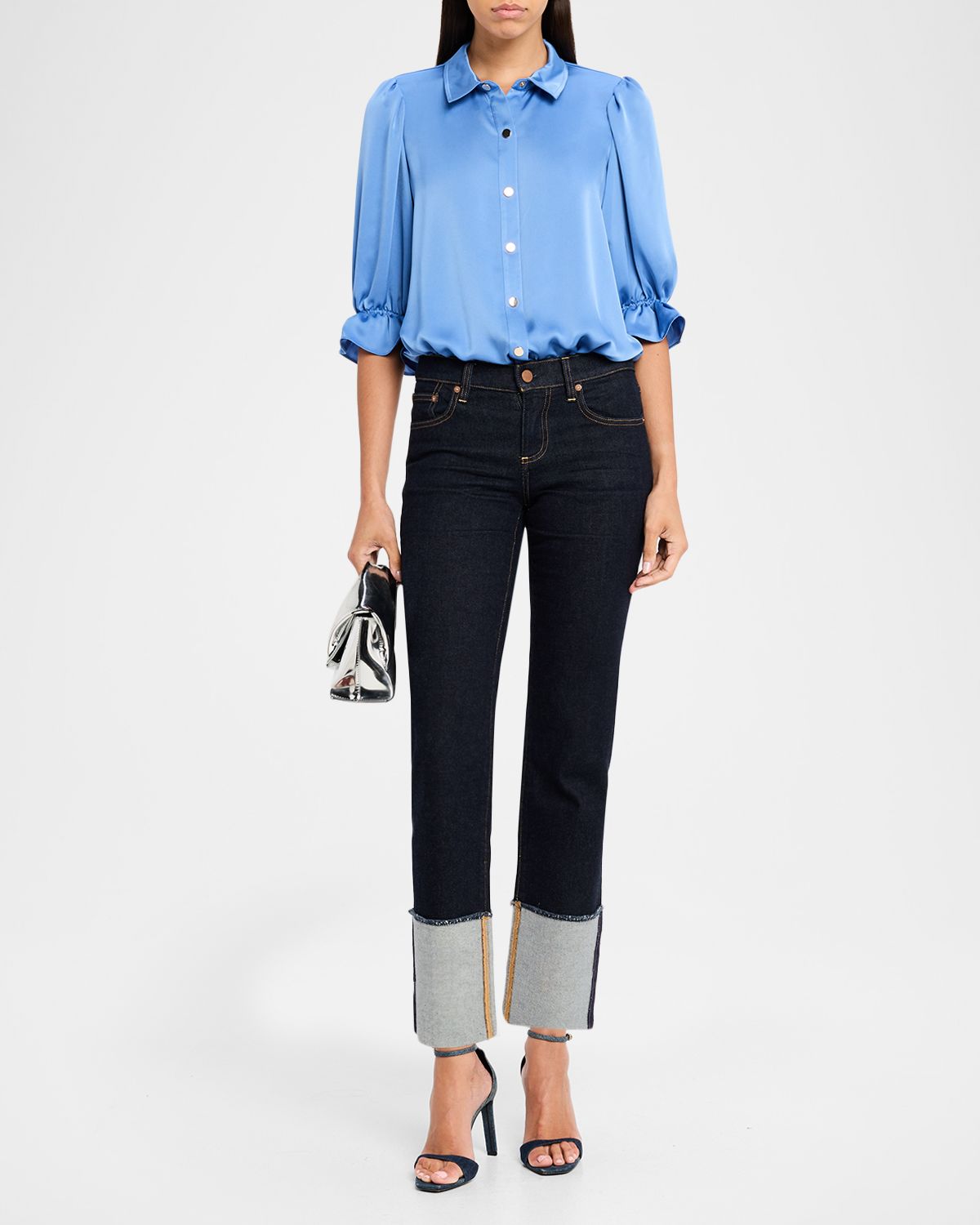 Ramy Brook Dina Satin Bodysuit