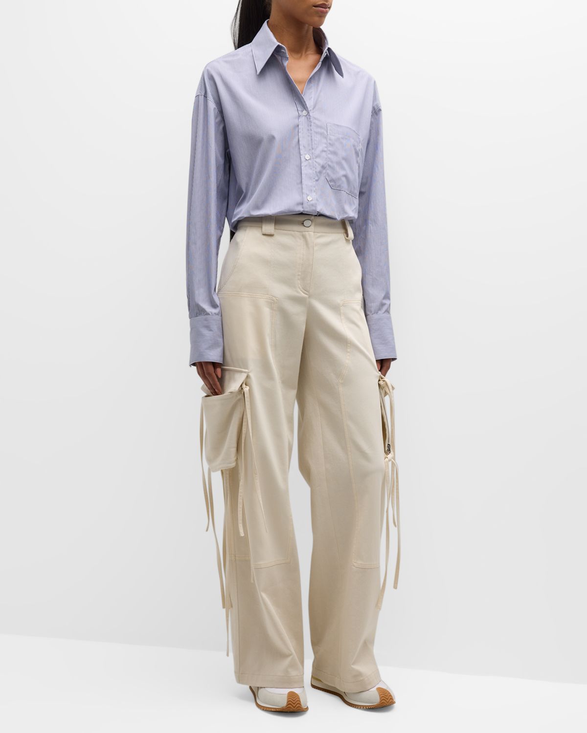 TWP Cody Wide-Leg Cargo Pants