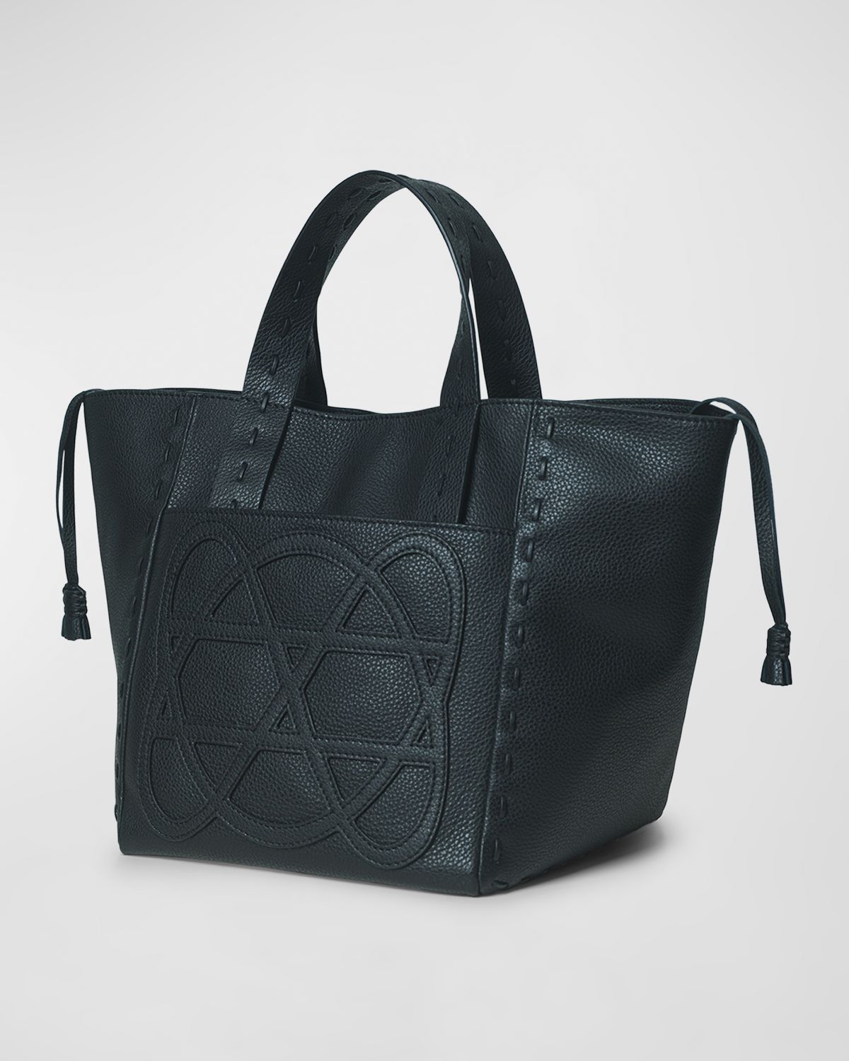 Callista Cleo Grained Leather Top-Handle Bag