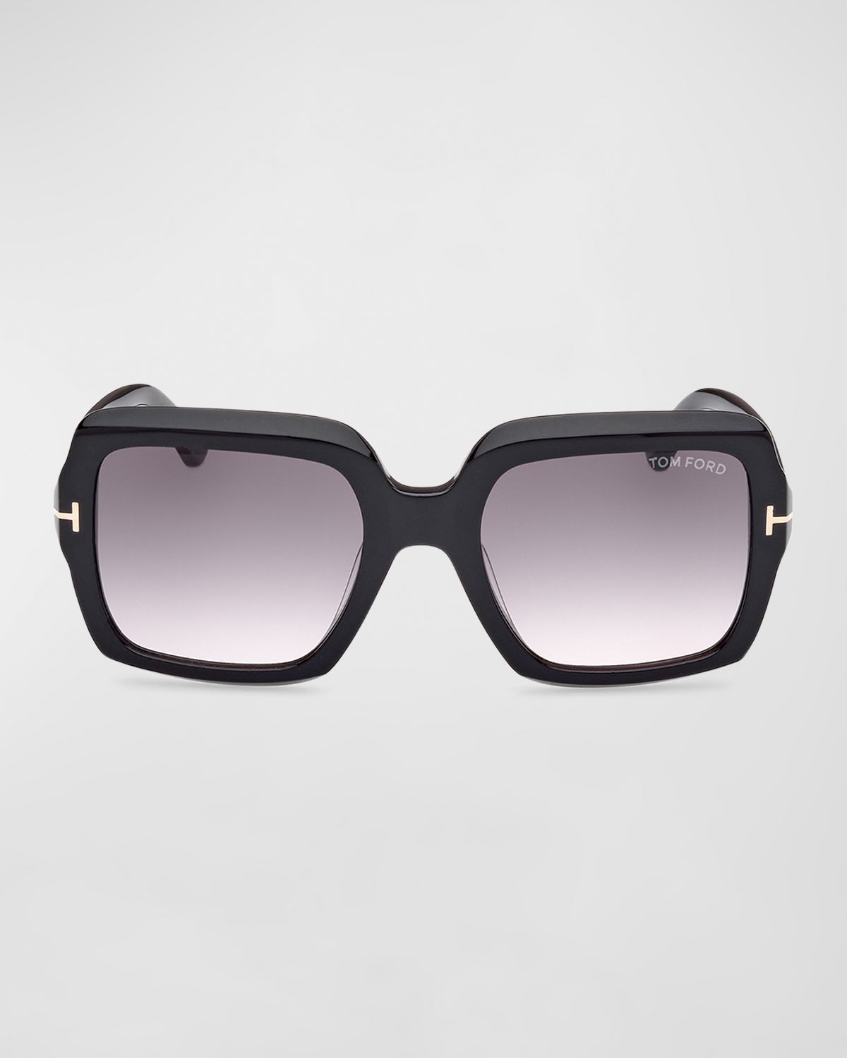 TOM FORD Kaya Beveled Acetate Square Sunglasses