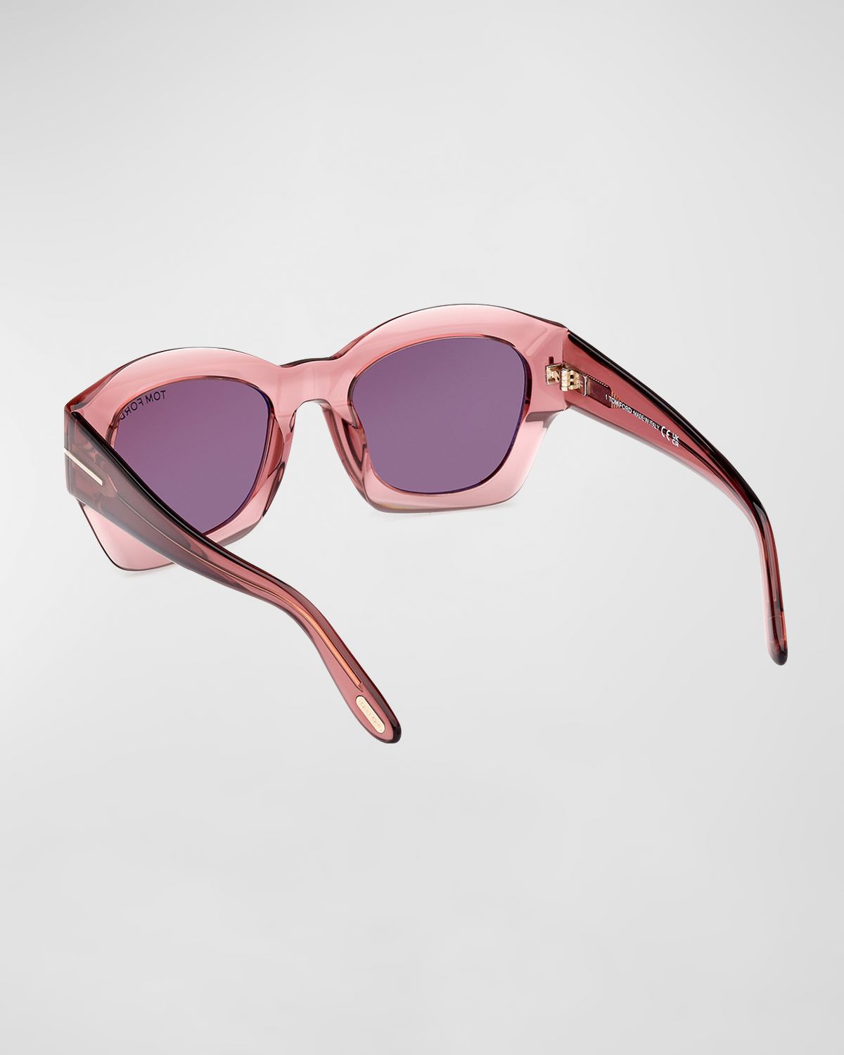TOM FORD Guilliana Acetate Geometric Sunglasses