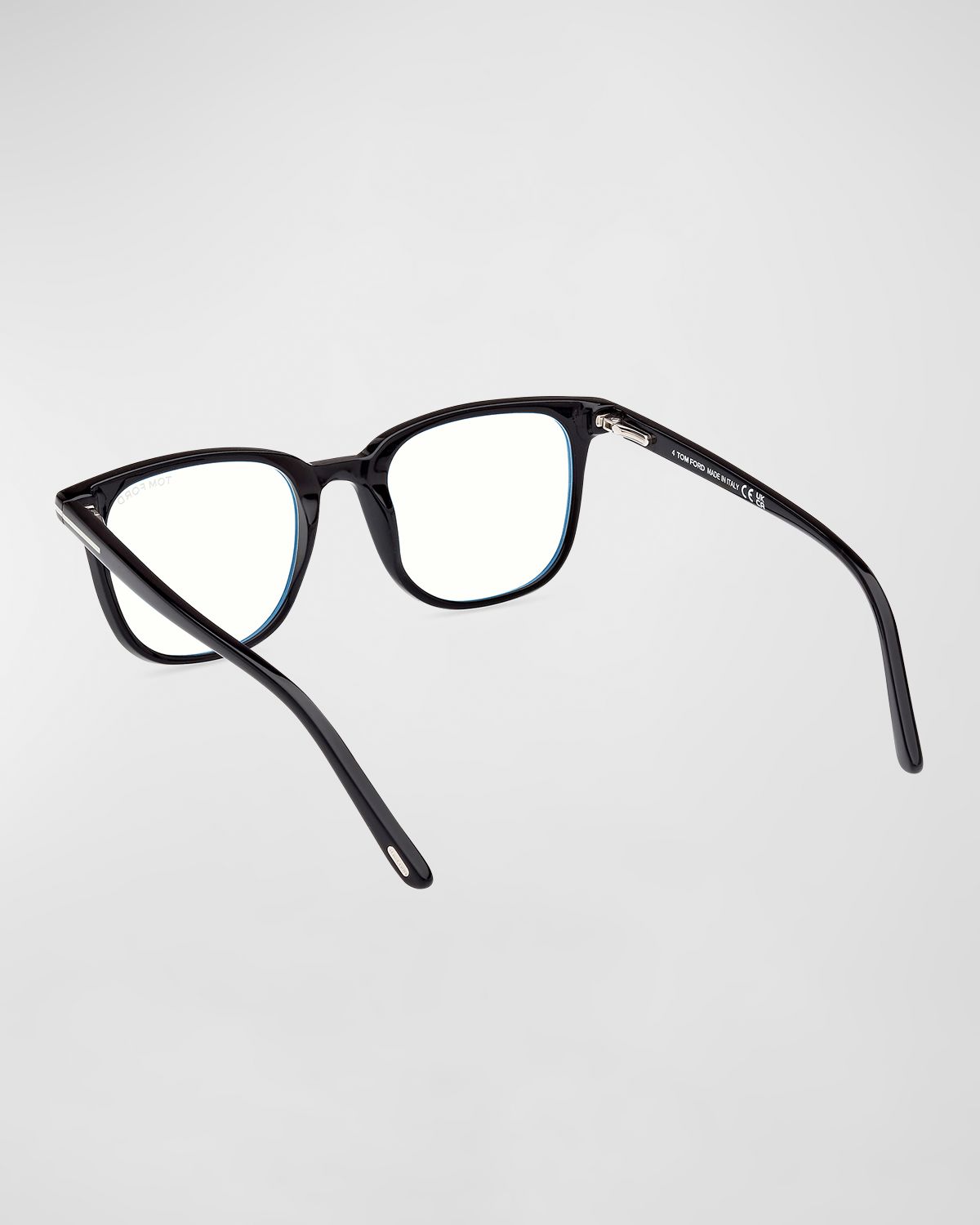 TOM FORD Men 's Square Blue Light Blocking Glasses with Clip-On Lenses | Thumbnail 5