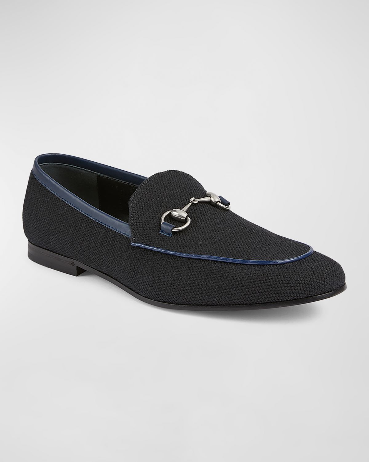 Gucci Men 's New Jordaan Canvas Bit Loafers | Thumbnail 5 Gucci Men 's New Jordaan Canvas Bit Loafers | Thumbnail 5