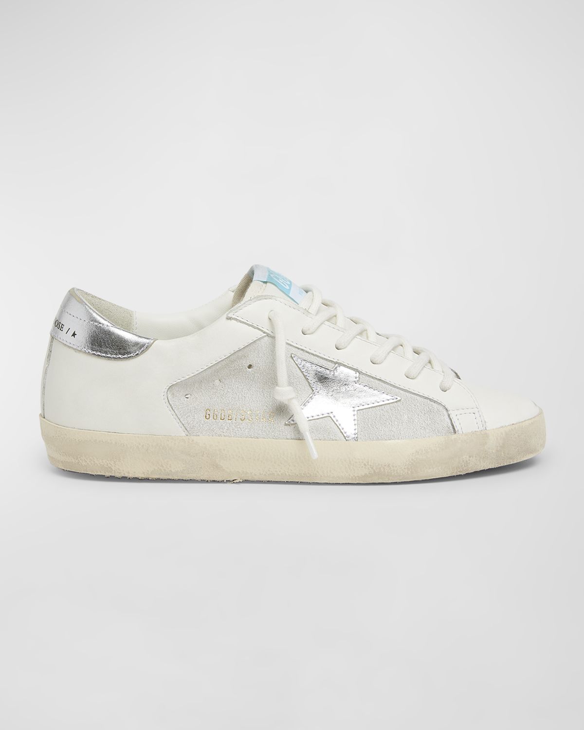 Golden Goose Super Star Mix Leather Low-Top Sneakers