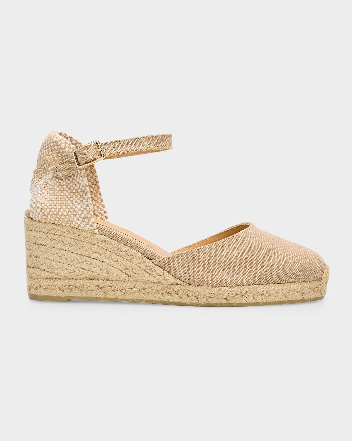 Castaner Carol Canvas Ankle-Strap Wedge Espadrilles