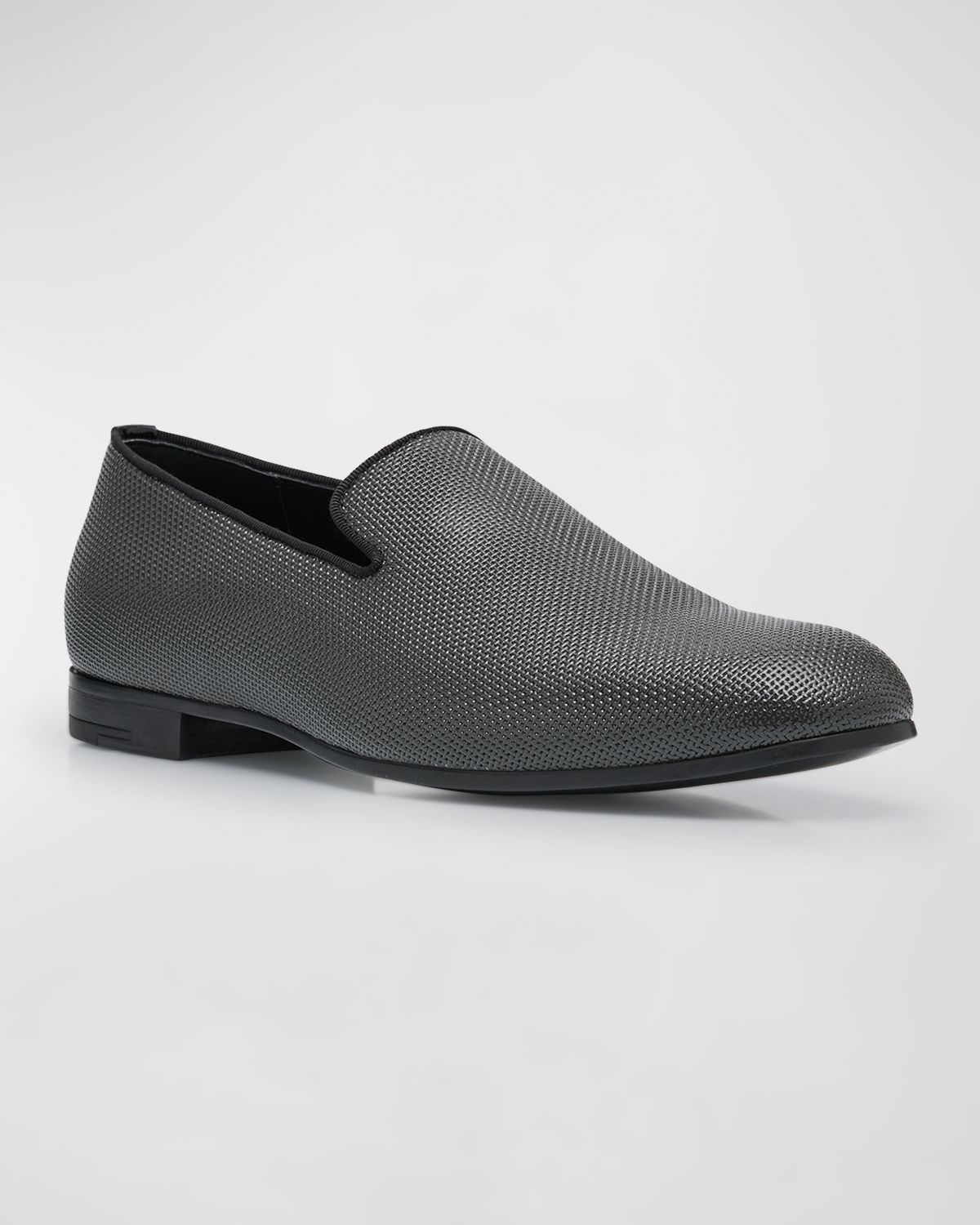 Giorgio Armani Men's Formal Leather Venetian Loafers