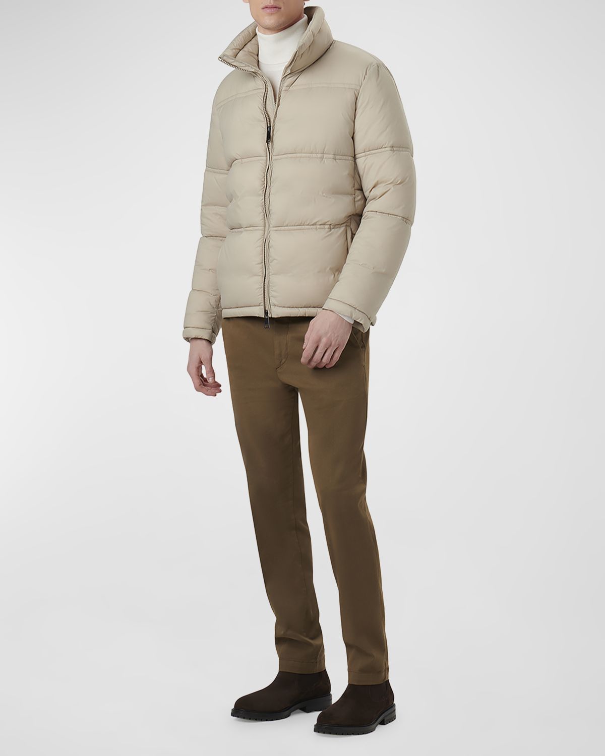 Bugatchi Men 's Nylon Puffer Jacket