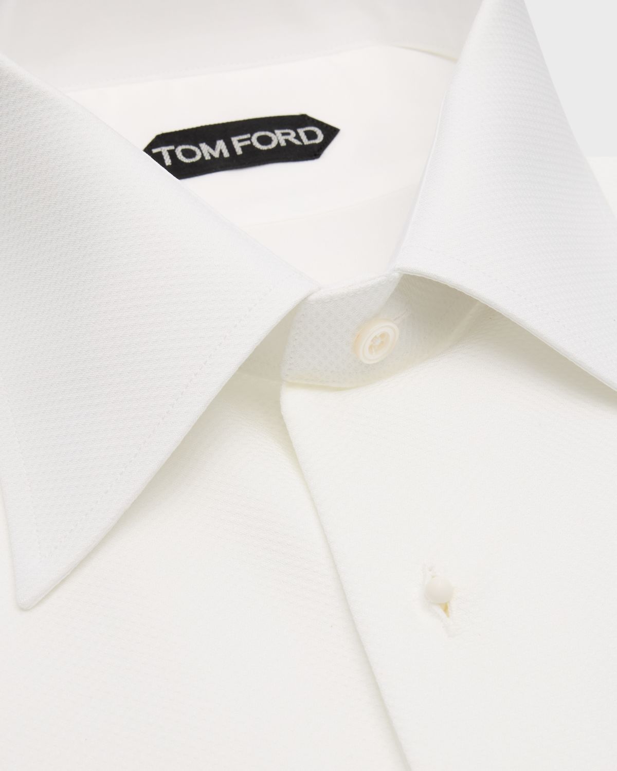 TOM FORD Men 's Cocktail Voile Slim-Fit Cotton Dress Shirt