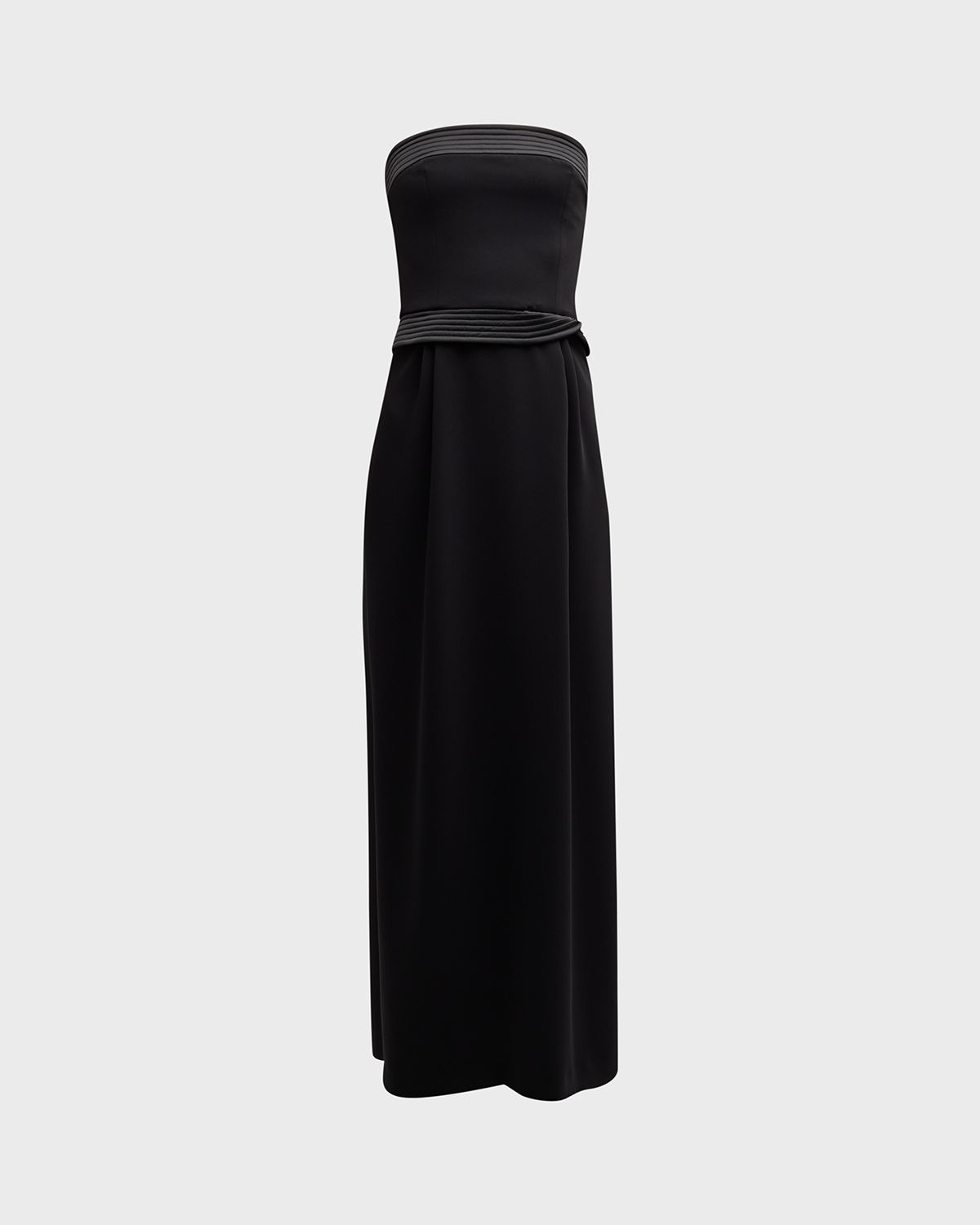 Emporio Armani Strapless Pleated Column Gown | Thumbnail 8