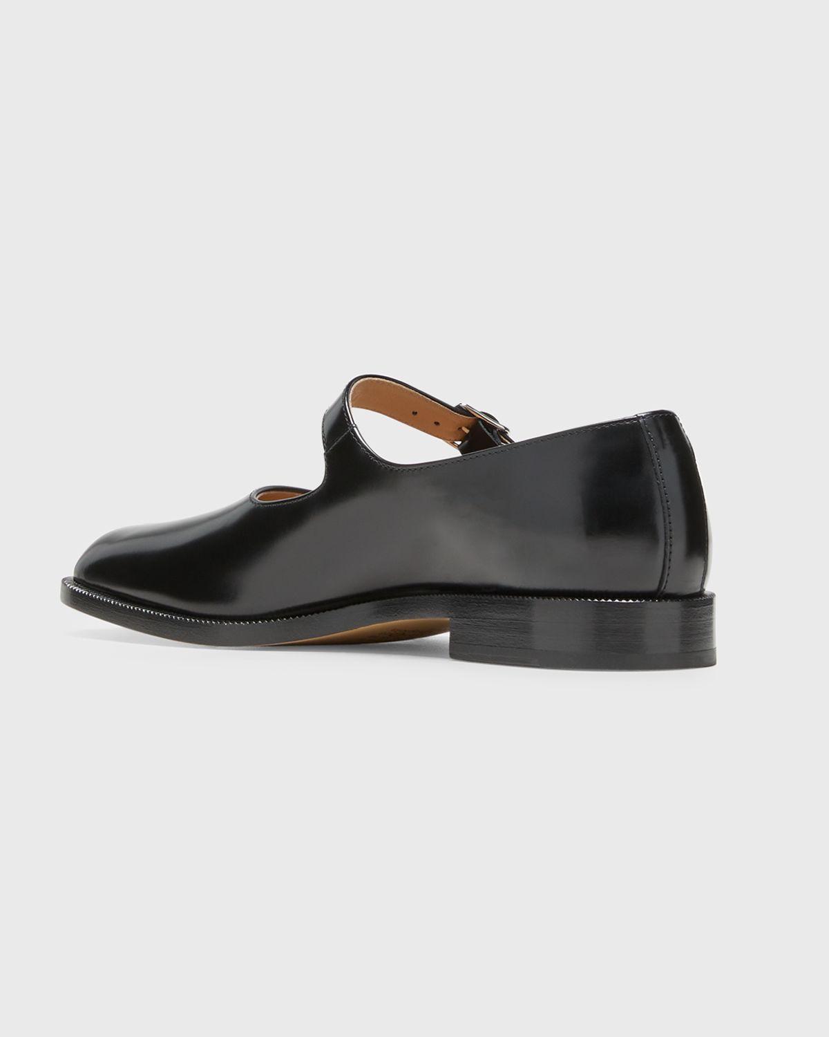 Maison Margiela Tabi Leather Mary Jane Ballerina Flats