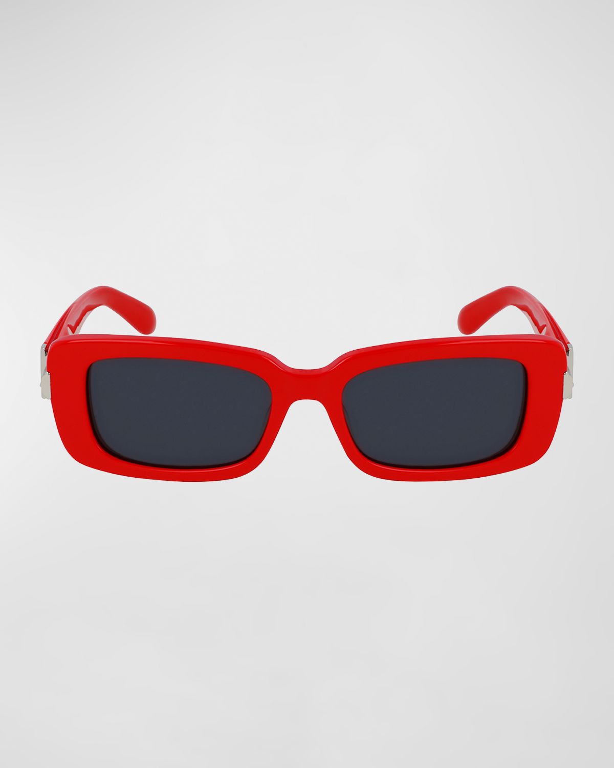 Ferragamo Gancini Evolution Acetate & Metal Rectangle Sunglasses