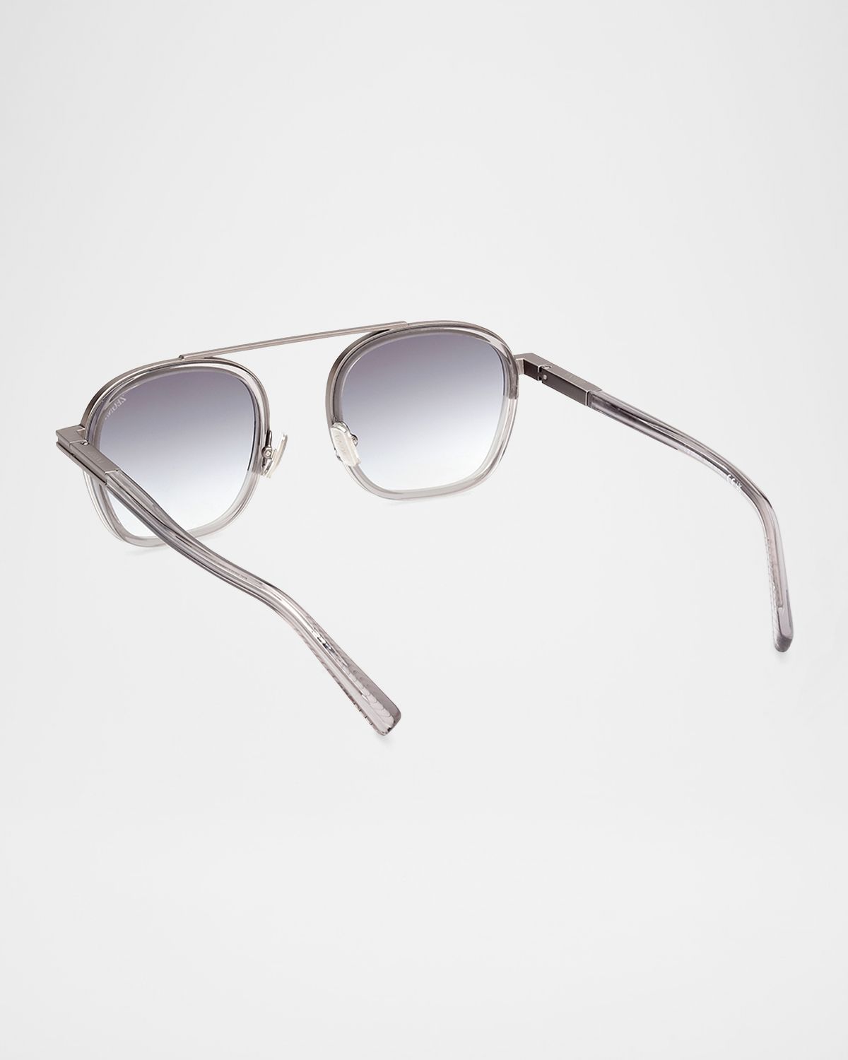 ZEGNA Men 's Orizzonte I Geometric Acetate and Metal Sunglasses