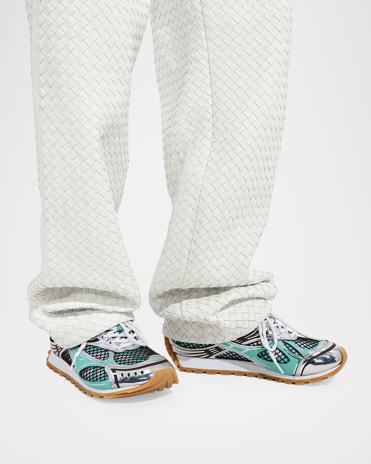 Bottega Veneta Orbit Metallic Net Runner Sneakers | Thumbnail 6 Bottega Veneta Orbit Metallic Net Runner Sneakers | Thumbnail 6