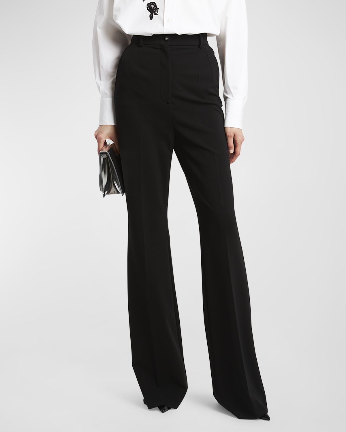 Dolce & Gabbana Milan Stitch Flare Trousers