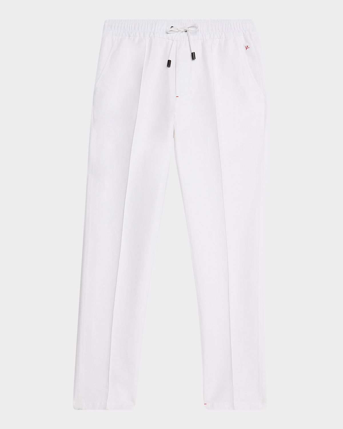 Isaia Men 's Cotton-Linen Drawstring Pants