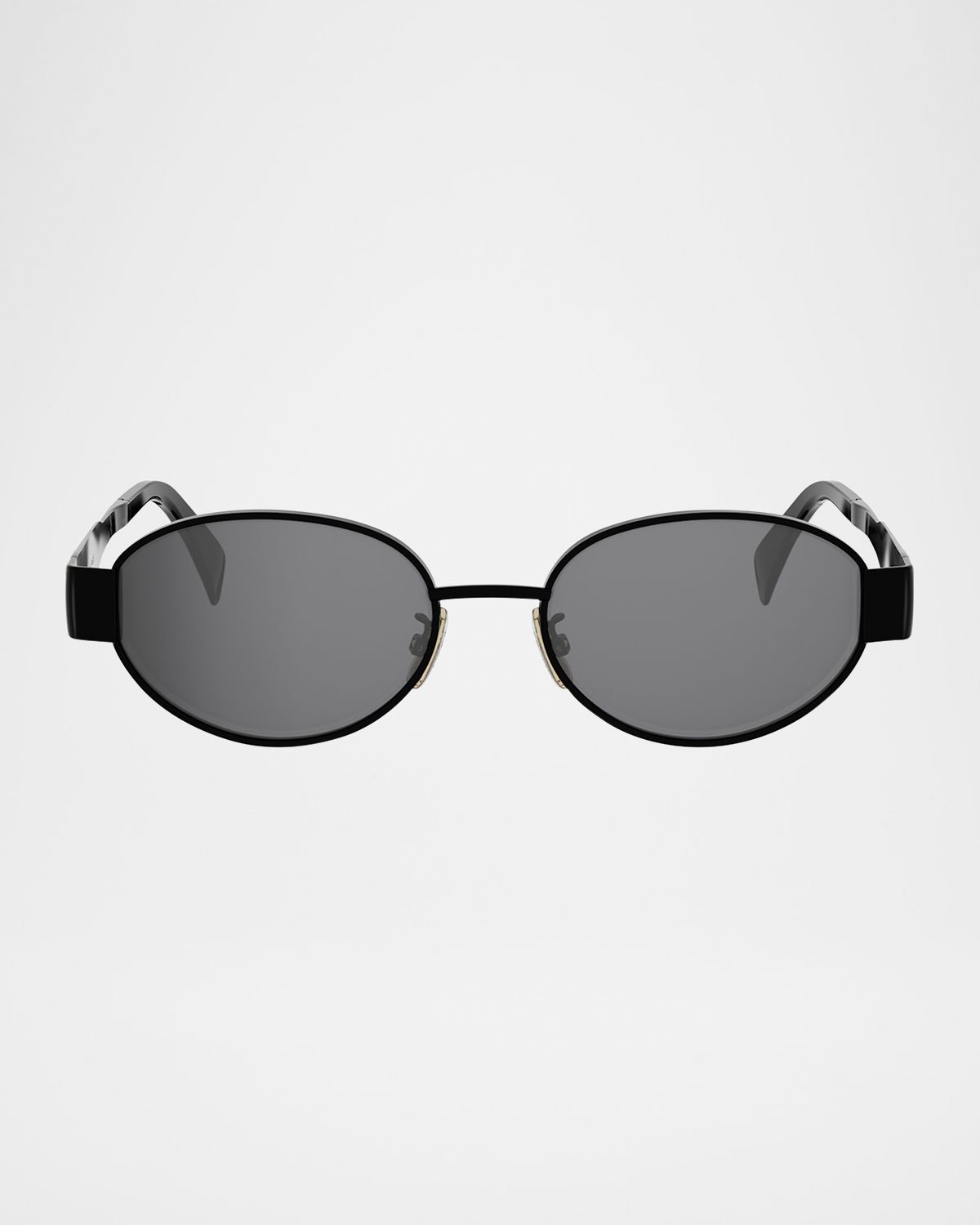 Celine Men 's Triomphe Metal Oval Sunglasses