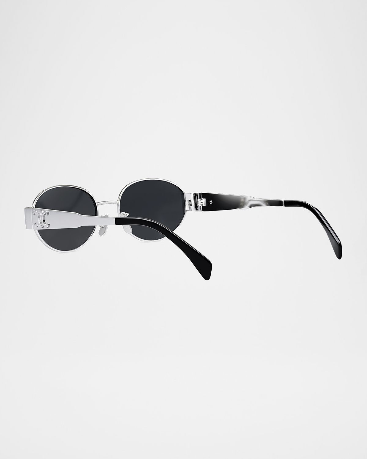 Celine Men 's Triomphe Metal Oval Sunglasses