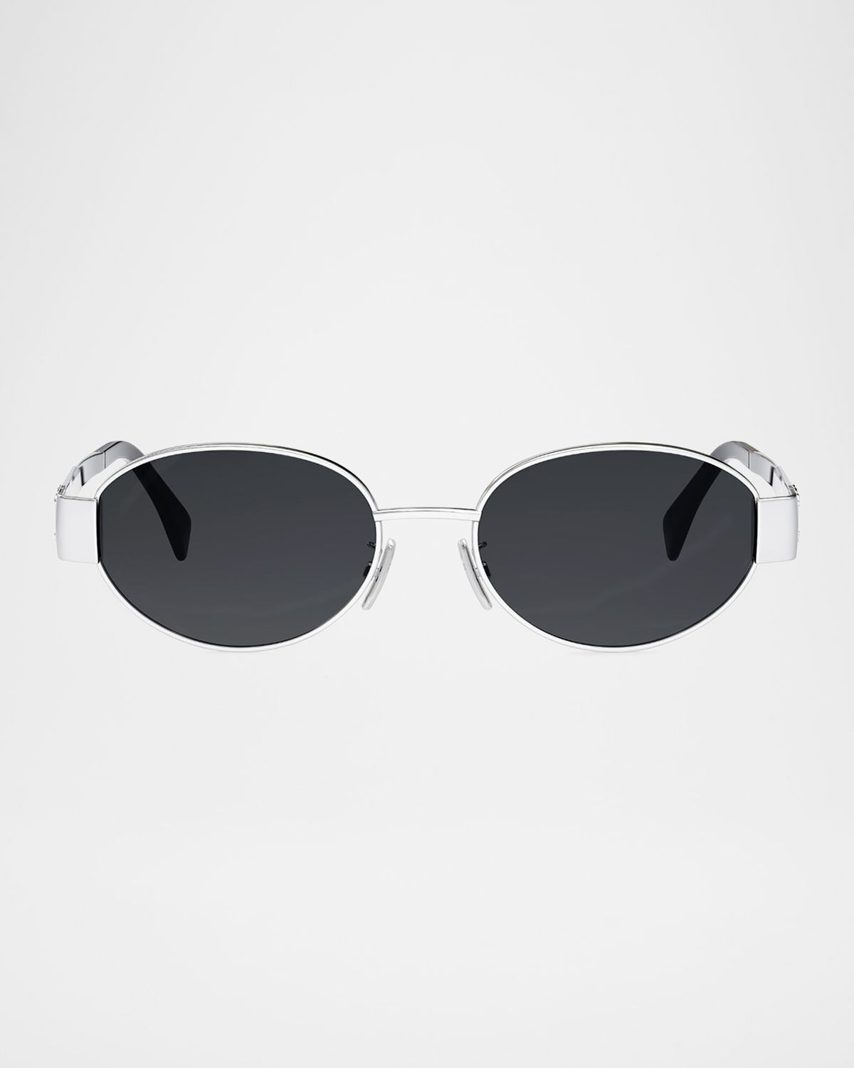 Celine Men 's Triomphe Metal Oval Sunglasses