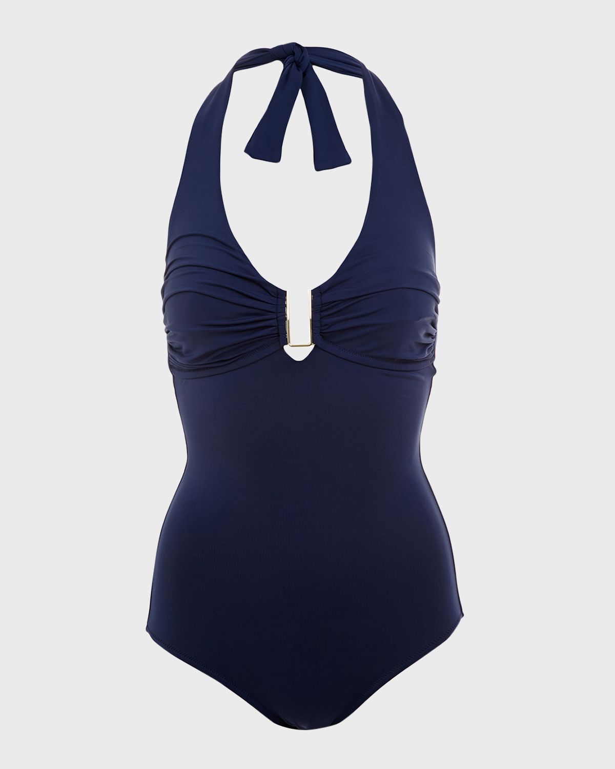 Melissa Odabash Tampa Core Halter One-Piece Swimsuit (D-DD Cup) | Thumbnail 4