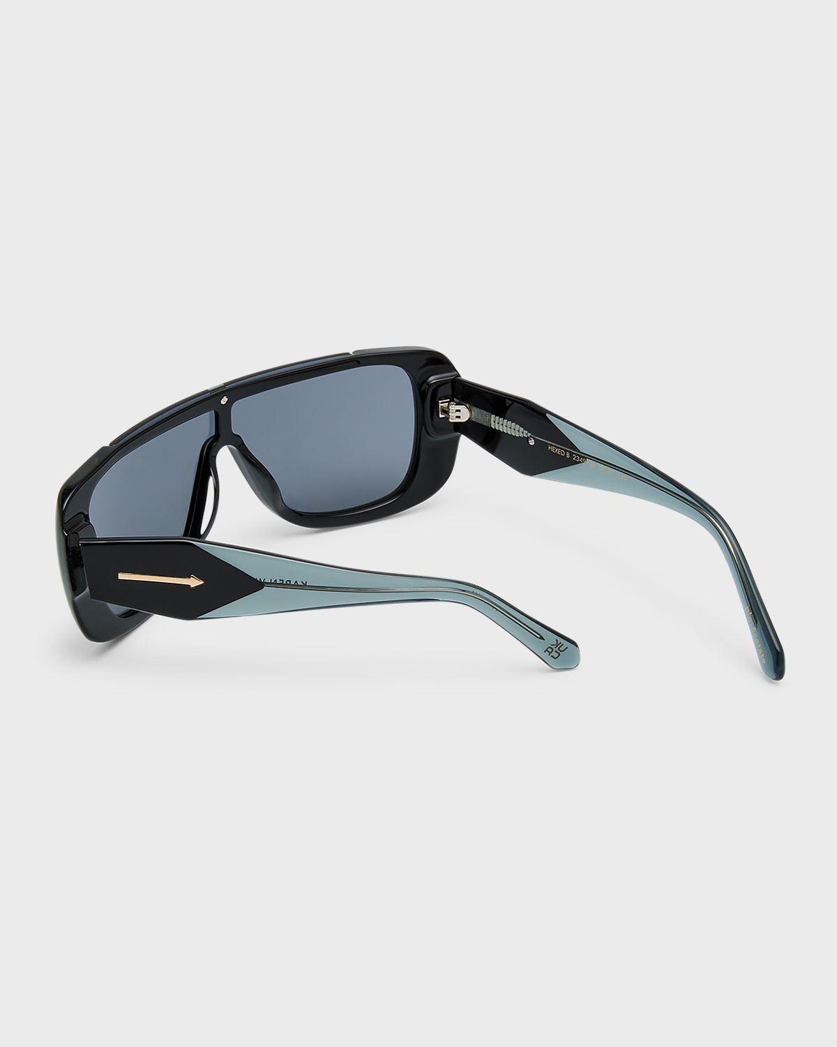 Karen Walker Logo Acetate Shield Sunglasses