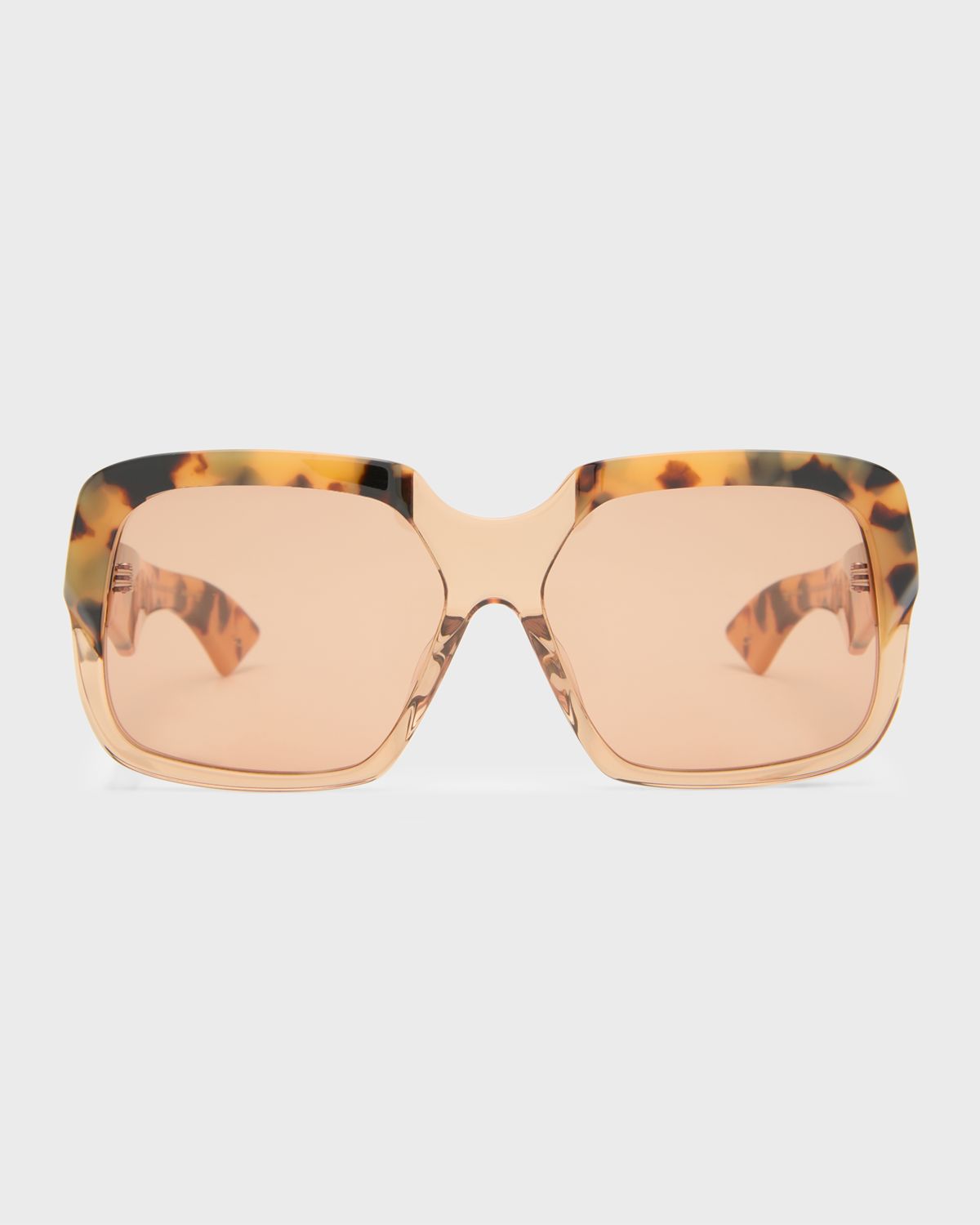 Karen Walker Beveled Two-Tone Acetate Square Sunglasses