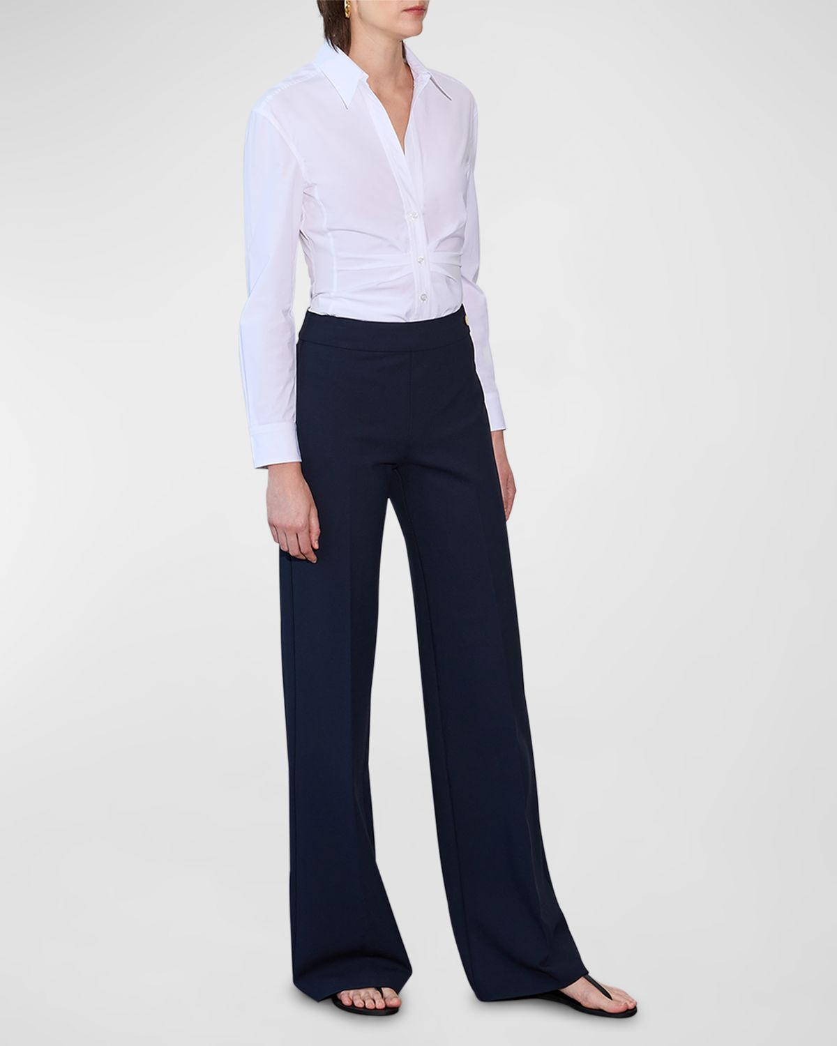 CALLAS Milano Savile Pleated Button-Down Shirt