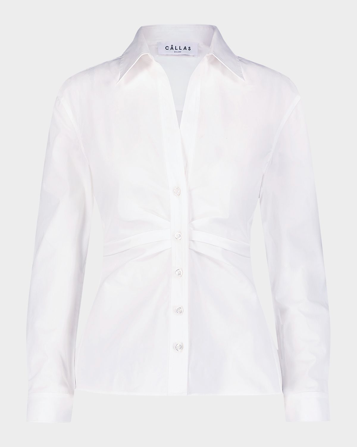 CALLAS Milano Savile Pleated Button-Down Shirt