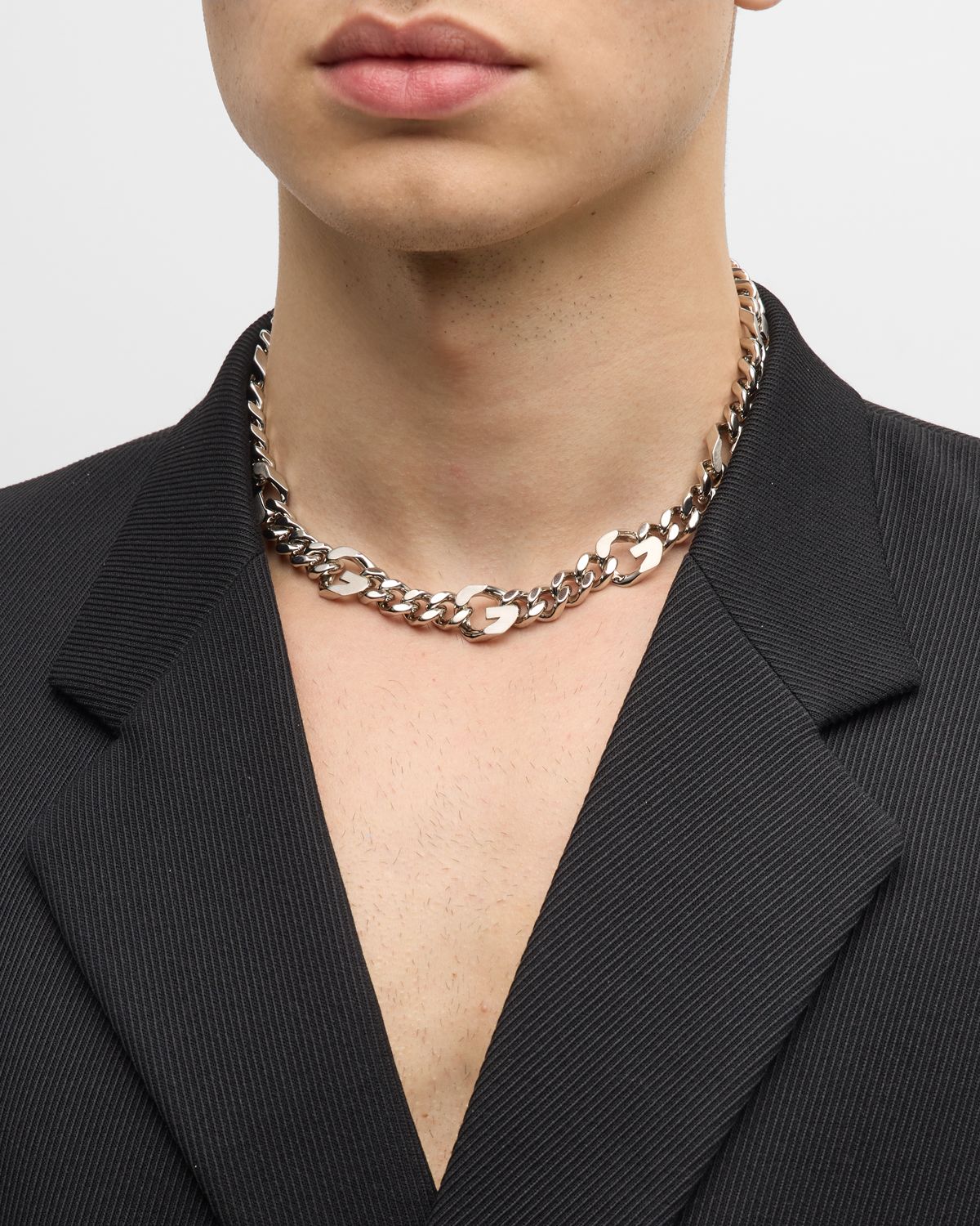 Givenchy Men 's G Chain Link Necklace