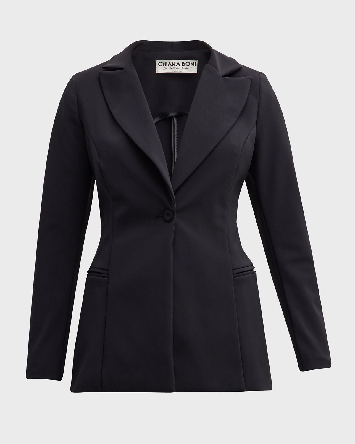 Chiara Boni La Petite Robe Alex Tailored Single-Button Blazer | Thumbnail 8 Chiara Boni La Petite Robe Alex Tailored Single-Button Blazer | Thumbnail 8