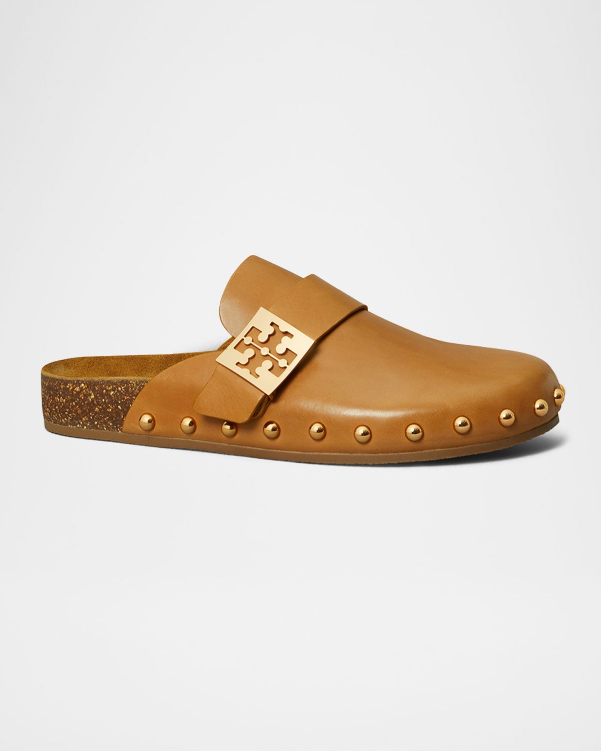 Tory Burch Mellow Leather Buckle Slide Mules