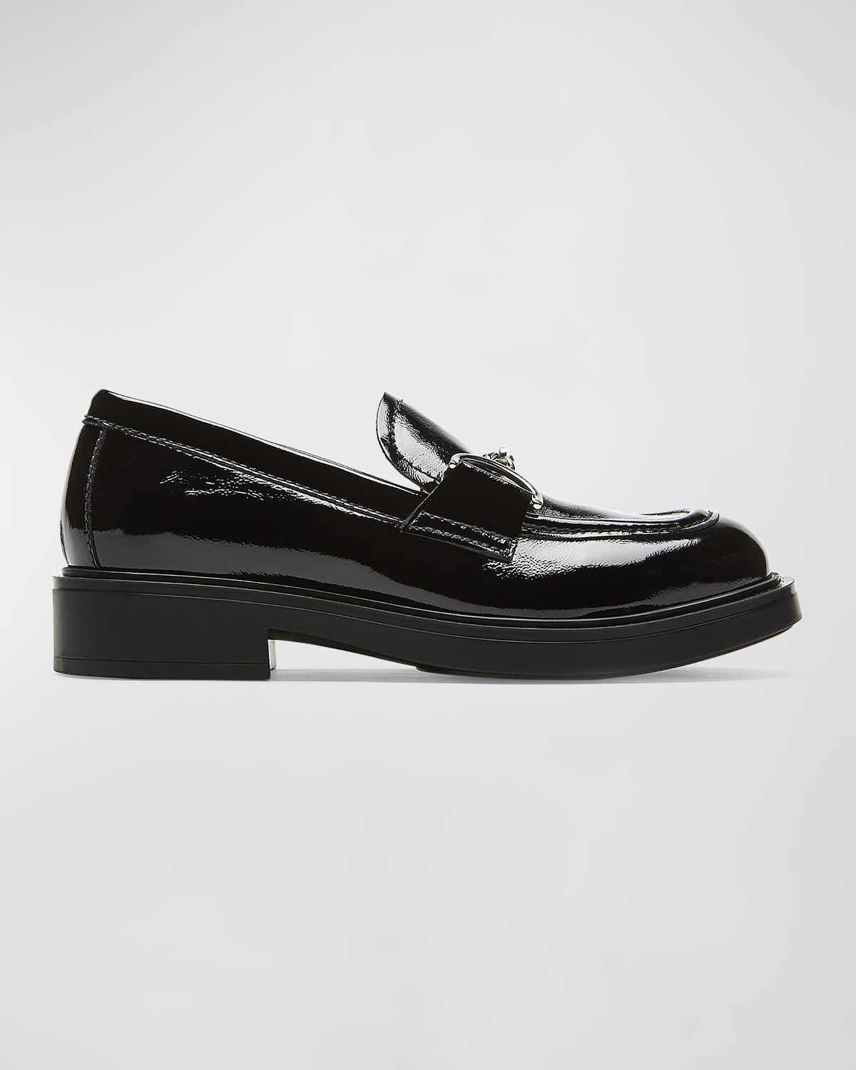 La Canadienne Celine Patent Chain Slip-On Loafers