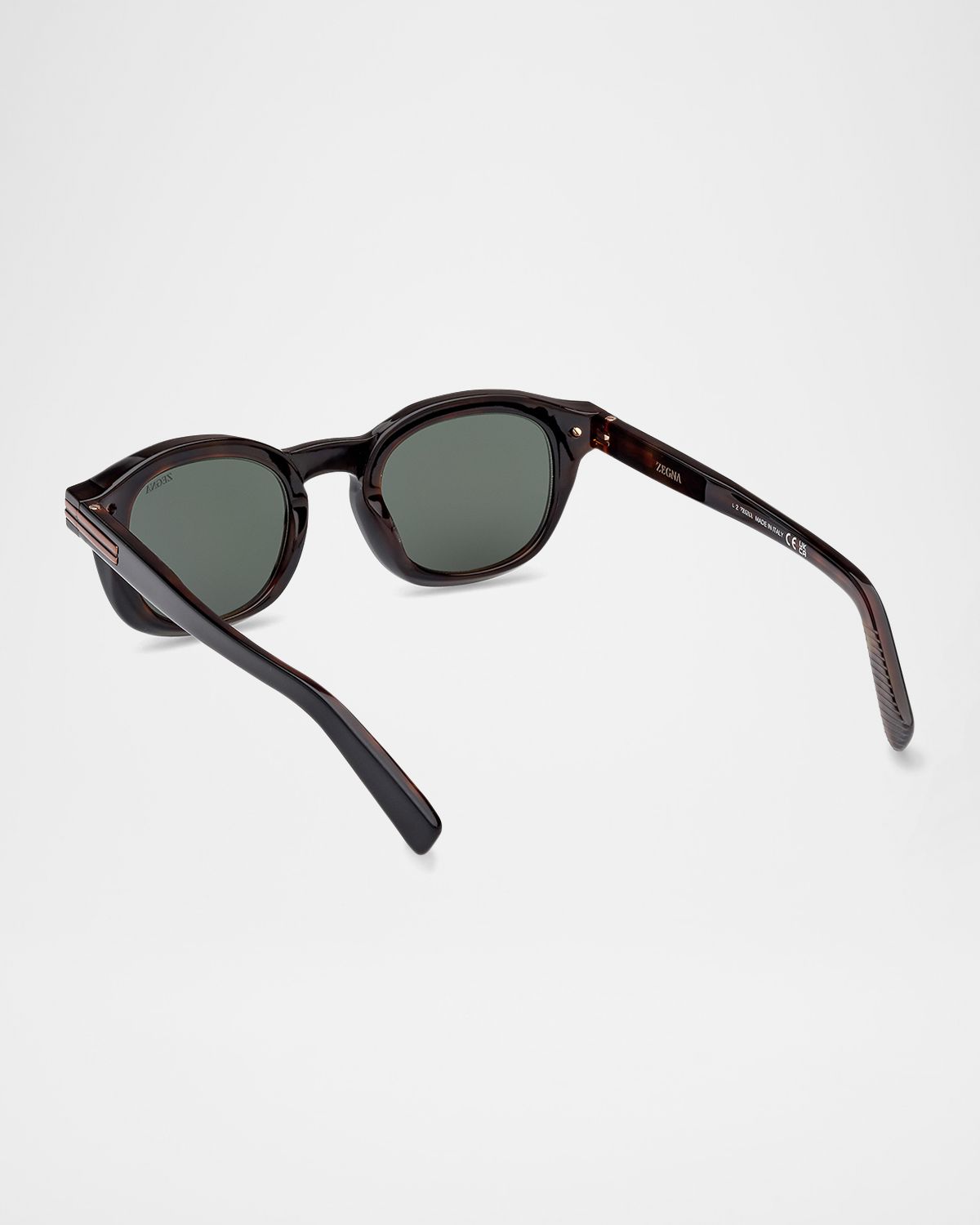 ZEGNA Men's AURORA I Acetate Round Sunglasses | Thumbnail 8 ZEGNA Men's AURORA I Acetate Round Sunglasses | Thumbnail 8
