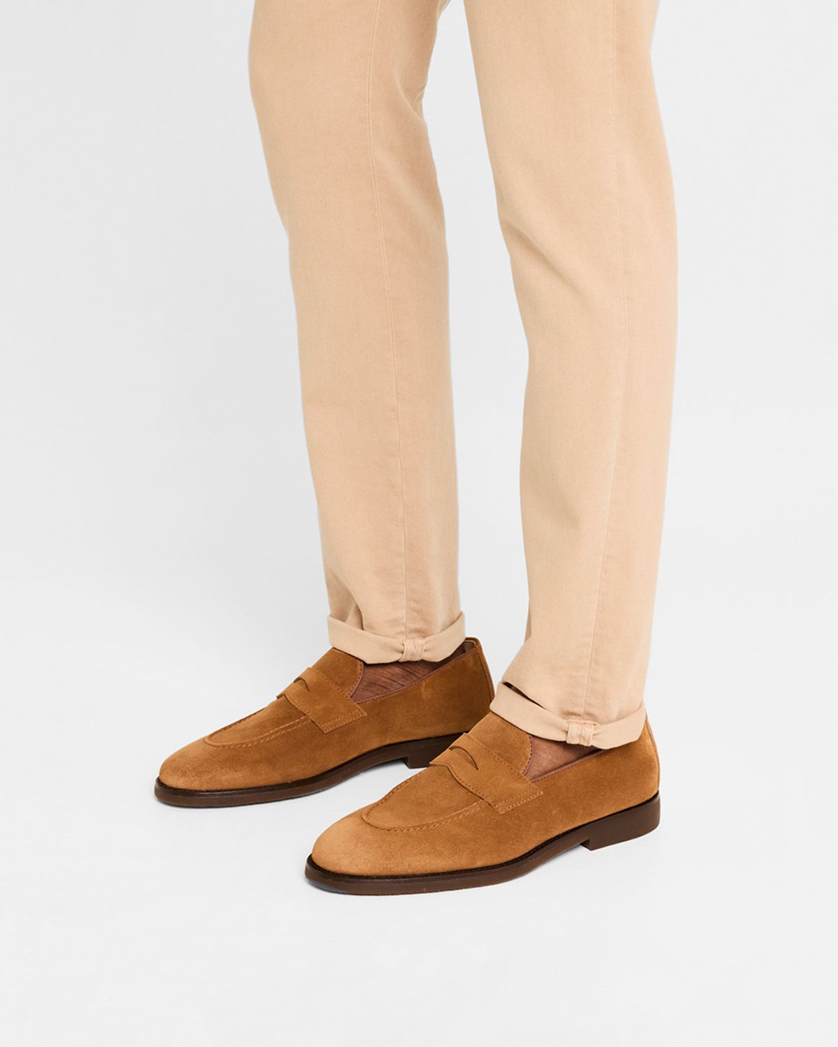 Brunello Cucinelli Men 's Suede Penny Loafers