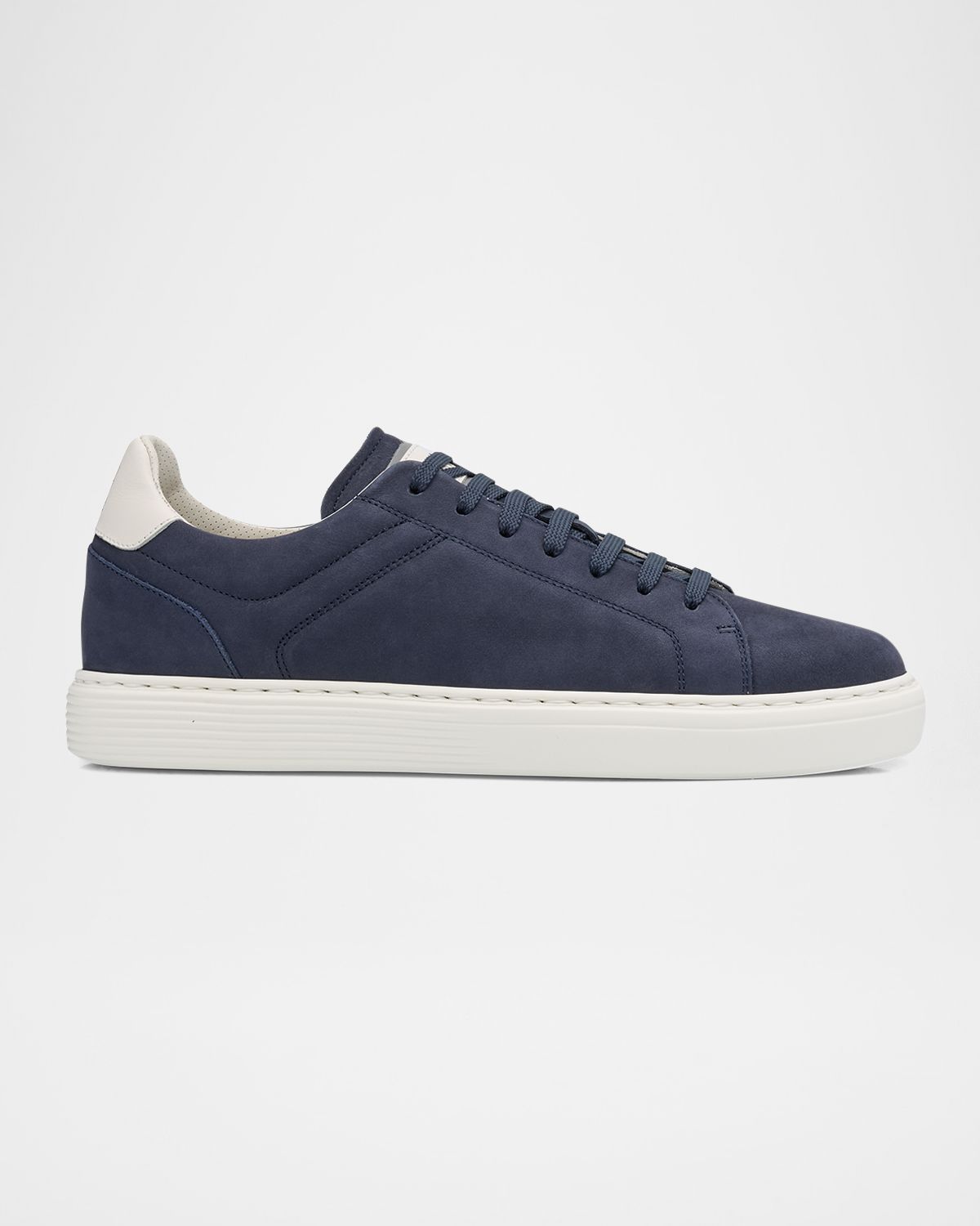 Brunello Cucinelli Men 's Nubuck Calfskin Low-Top Sneakers | Thumbnail 8 Brunello Cucinelli Men 's Nubuck Calfskin Low-Top Sneakers | Thumbnail 8