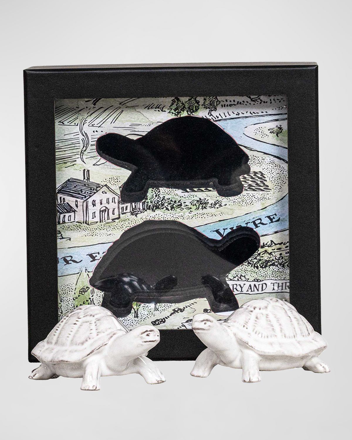 Juliska Leonardo and Donatello Turtle Salt & Pepper Shakers