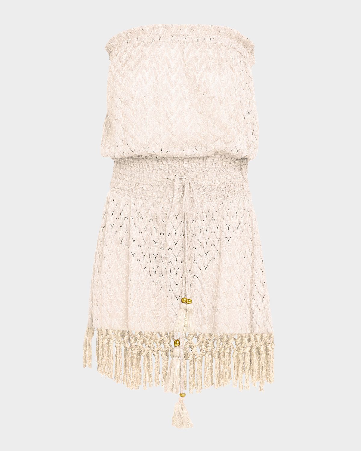 Ramy Brook Lauryn Strapless Crochet Mini Dress
