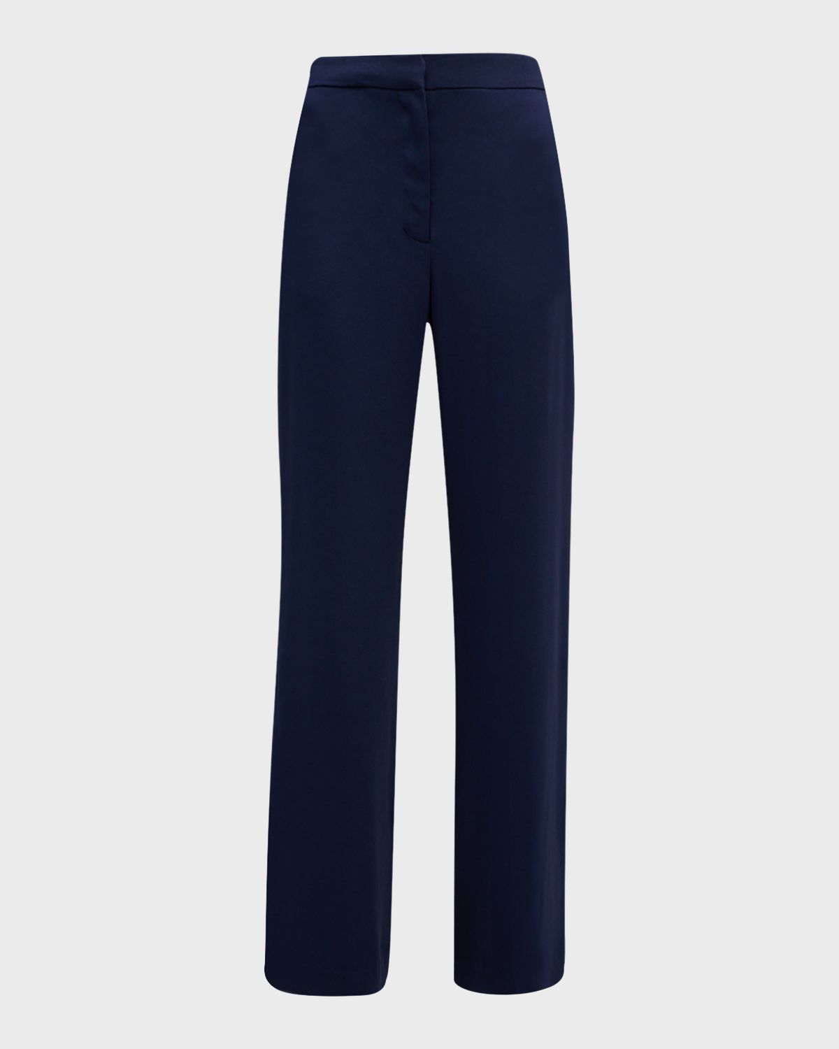 Natori Mid-Rise Straight-Leg Stretch Crepe Pants