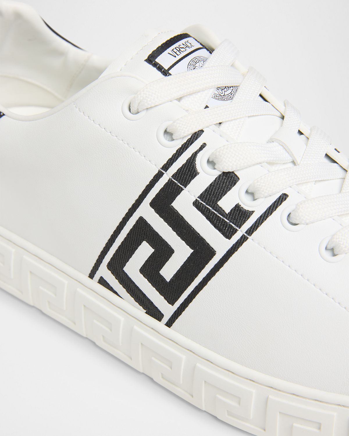 Versace Men 's La Greca Leather Low-Top Sneakers | Thumbnail 6 Versace Men 's La Greca Leather Low-Top Sneakers | Thumbnail 6