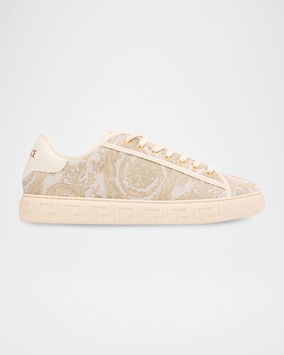 Versace Men 's La Greca Baroque Canvas Low-Top Sneakers | Thumbnail 7 Versace Men 's La Greca Baroque Canvas Low-Top Sneakers | Thumbnail 7