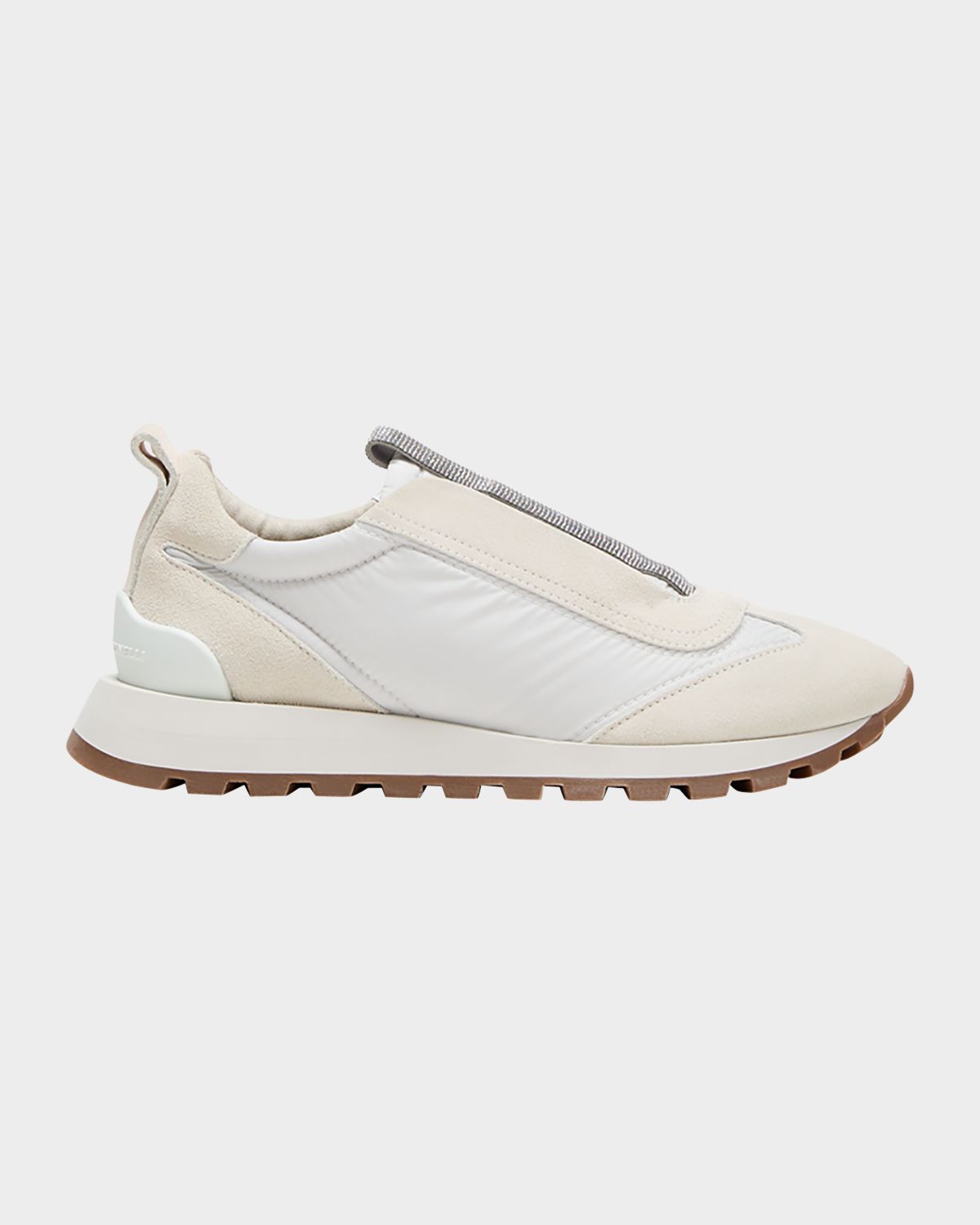 Brunello Cucinelli Monili Laceless Suede Sneakers | Thumbnail 6 Brunello Cucinelli Monili Laceless Suede Sneakers | Thumbnail 6
