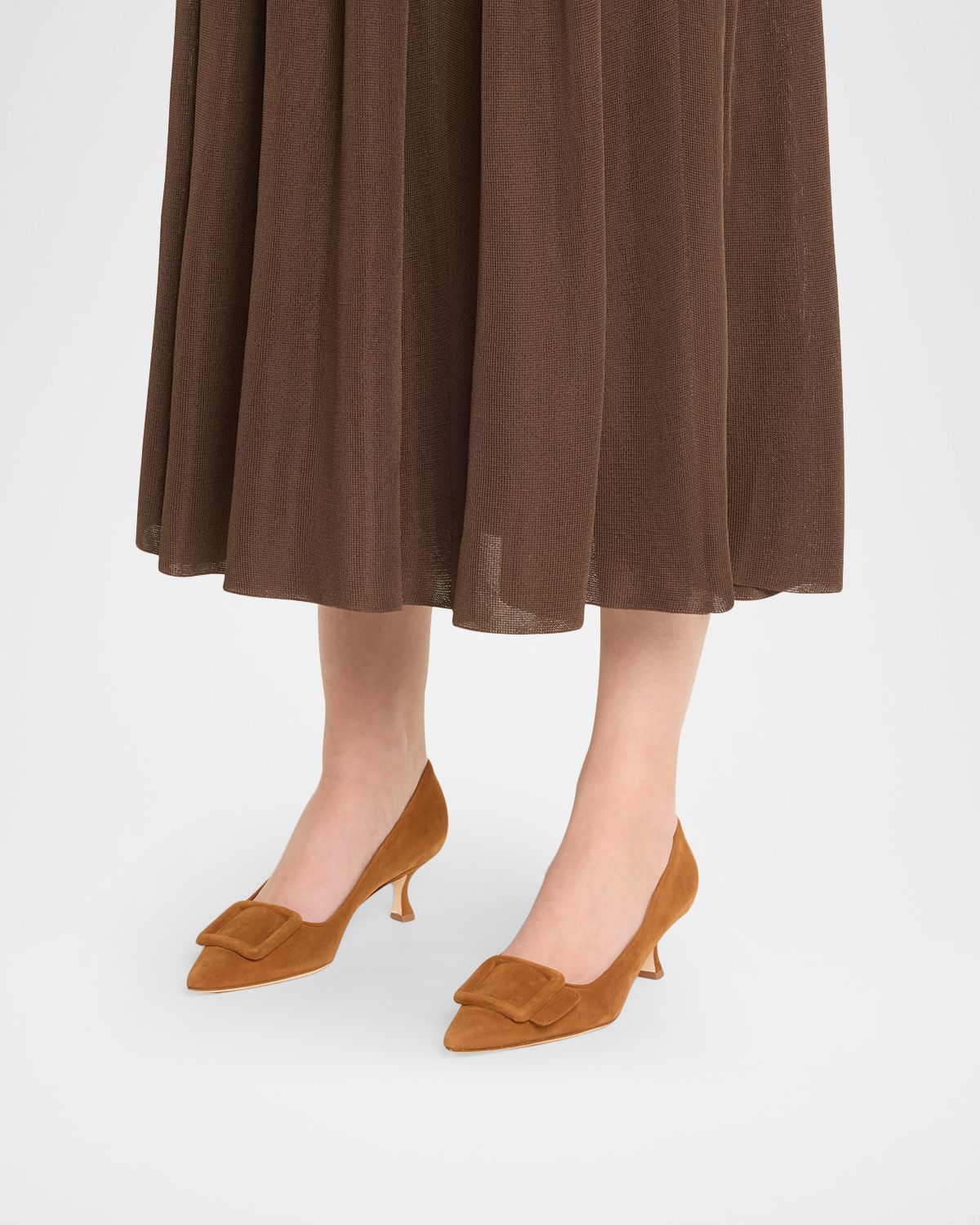 Manolo Blahnik Maysale Suede Buckle Pumps | Thumbnail 7 Manolo Blahnik Maysale Suede Buckle Pumps | Thumbnail 7