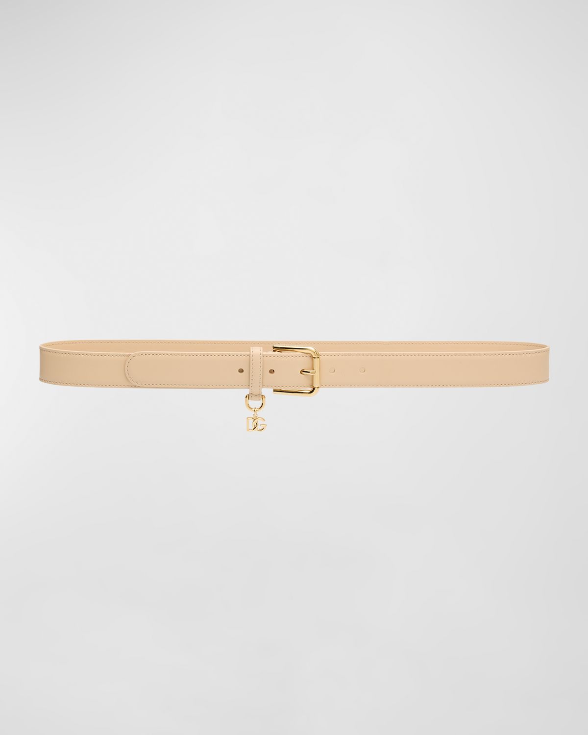 Dolce & Gabbana DG Charm Smooth Leather & Brass Belt | Thumbnail 3 Dolce & Gabbana DG Charm Smooth Leather & Brass Belt | Thumbnail 3