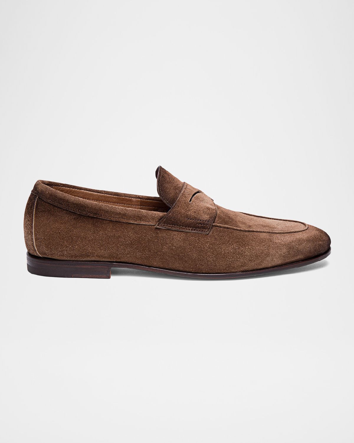Santoni Men 's Carlos Suede Penny Loafers