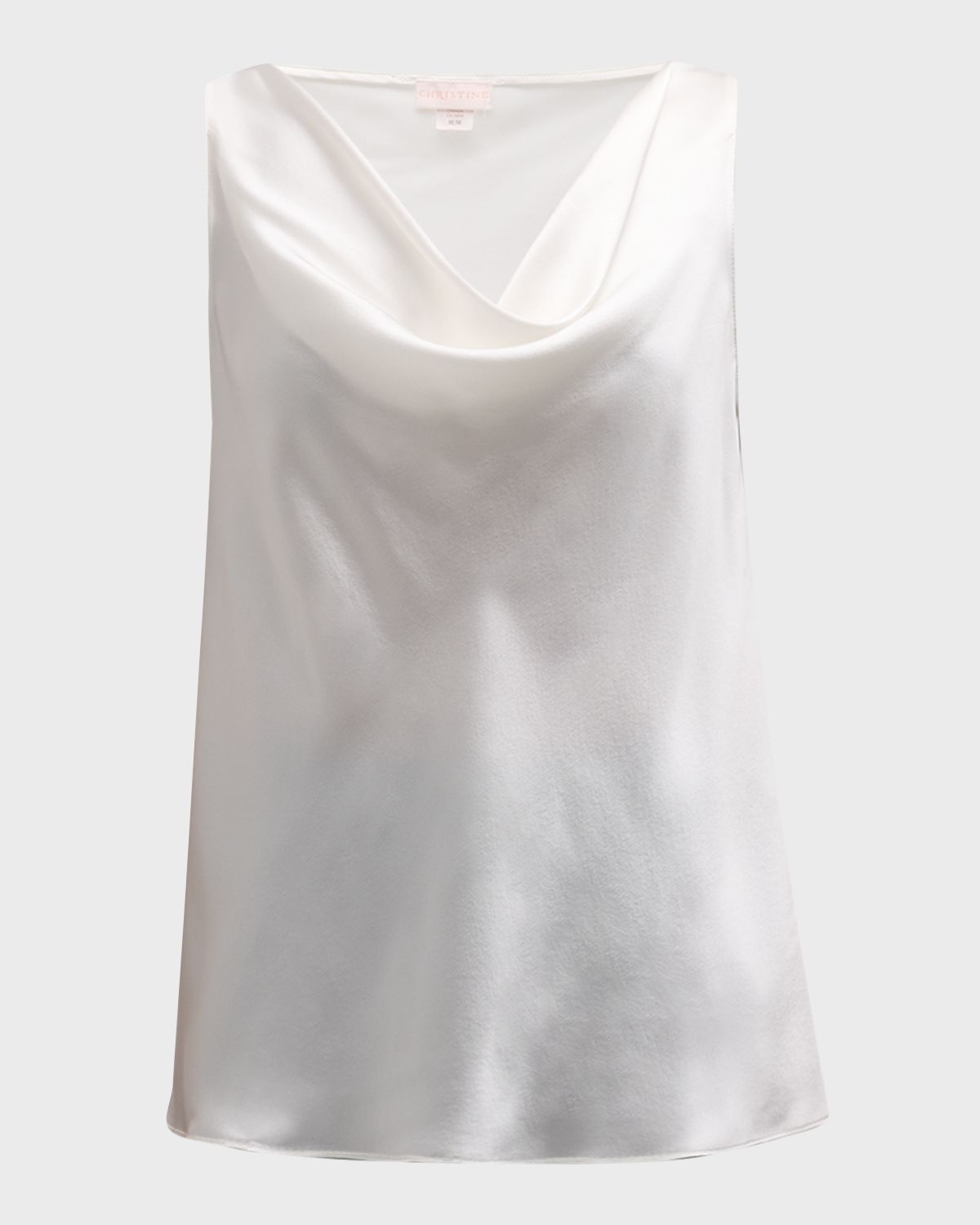 Christine Lingerie Cowl-Neck Silk Tank | Thumbnail 8