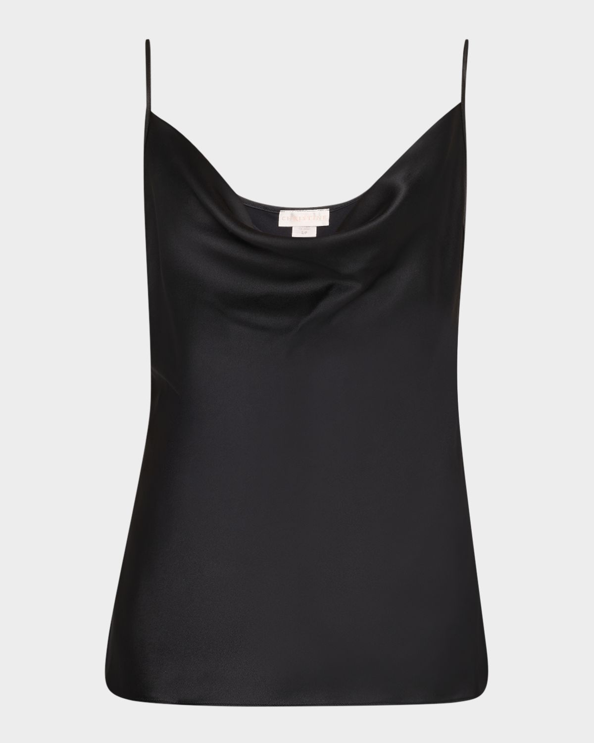 Christine Lingerie Cowl-Neck Silk Cami
