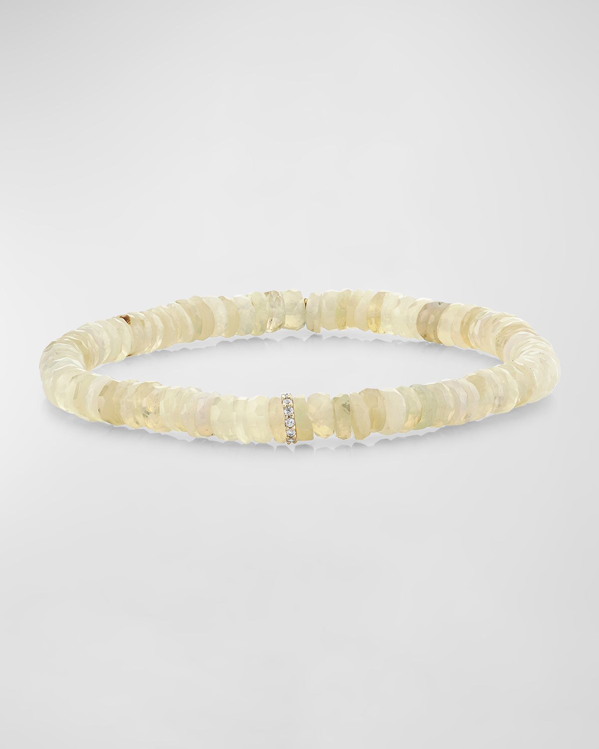 Sydney Evan Ethiopian Opal Eternity Beaded Bracelet with Diamonds