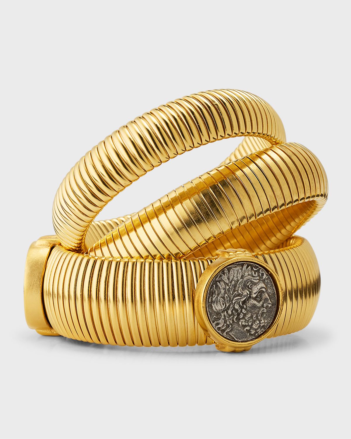 Ben-Amun Cobra Coin Bracelets, Set of 3